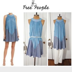🔥HOST PICK💥Free People Pleated A-Line Mini Dress
